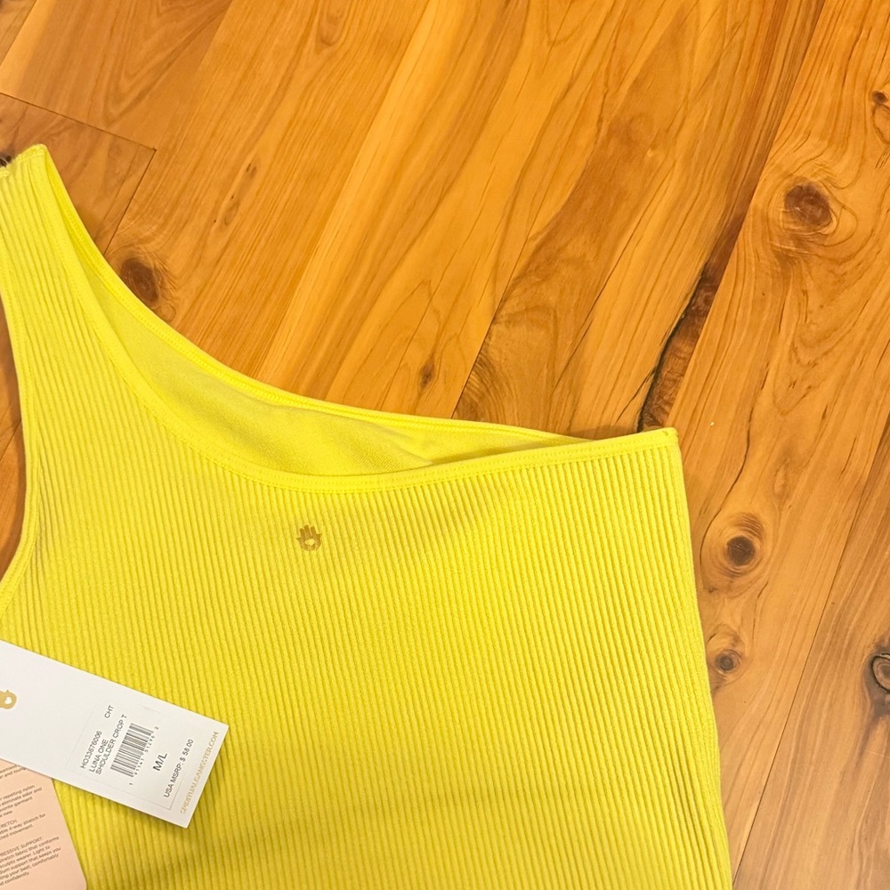 NEW☀️Spiritual Gangster Luna One-Shoulder Crop Top M/L $58 - Picture 8 of 10